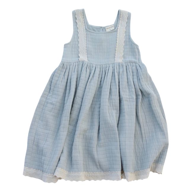 Robe Gaze de Coton Bio Jamilah | Bleu ciel