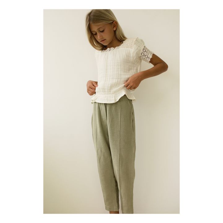 Hassan Linen Trousers | Sage- Product image n°3