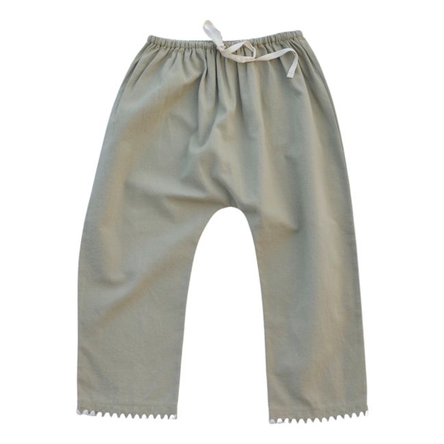 Pantalones Valan de algodón orgánico | Salvia