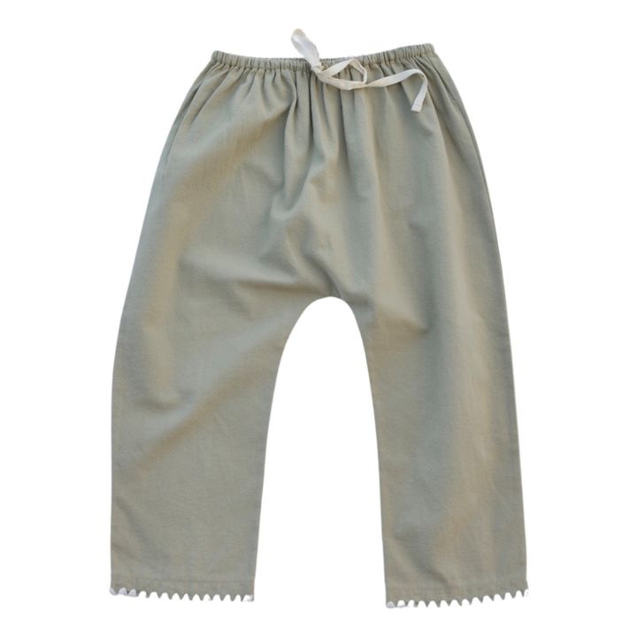 Valan Organic Cotton Trousers | Sage- Product image n°0