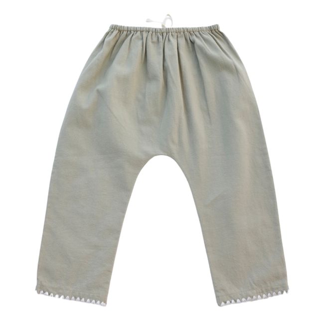 Pantalones Valan de algodón orgánico | Salvia