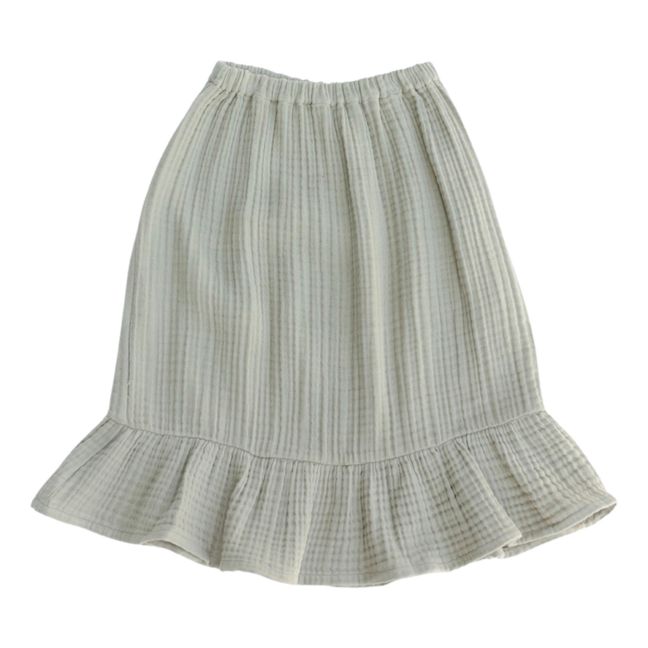 Claudia Organic Cotton Muslin Maxi Skirt | Salvia