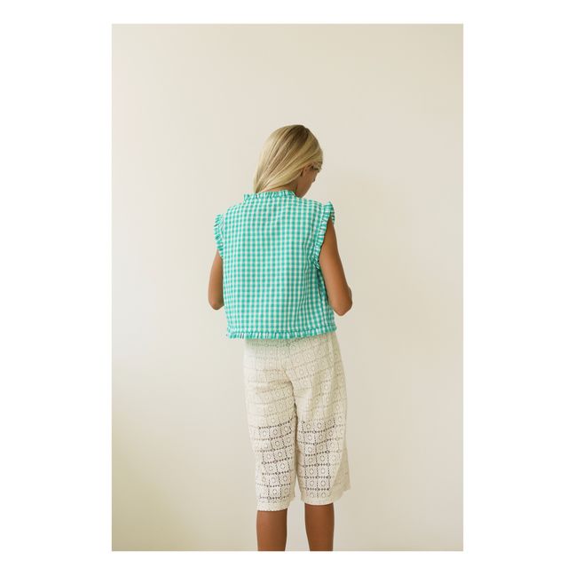 Pantacourt Crochet Tallan | Ecru