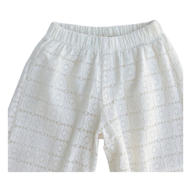 Pantacourt Crochet Tallan | Ecru