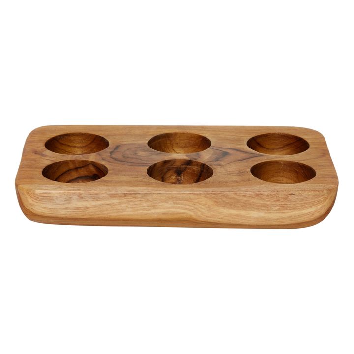 Wooden Egg Container | Teak- Product image n°0