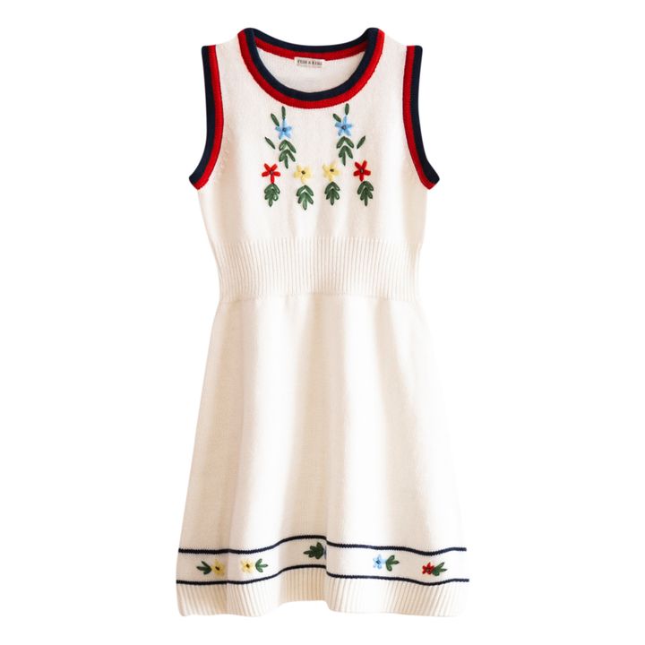 Knitted Sleeveless Dress | Blanco- Imagen del producto n°0