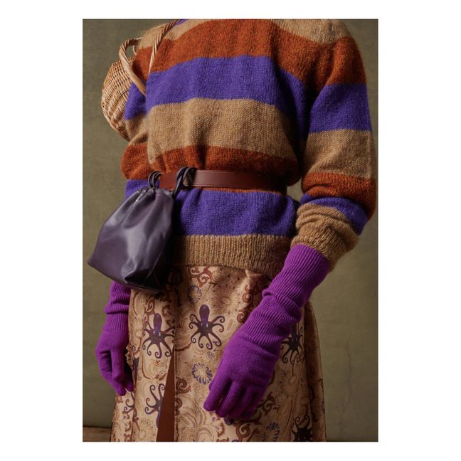 Sol Woollen Gloves | Purple