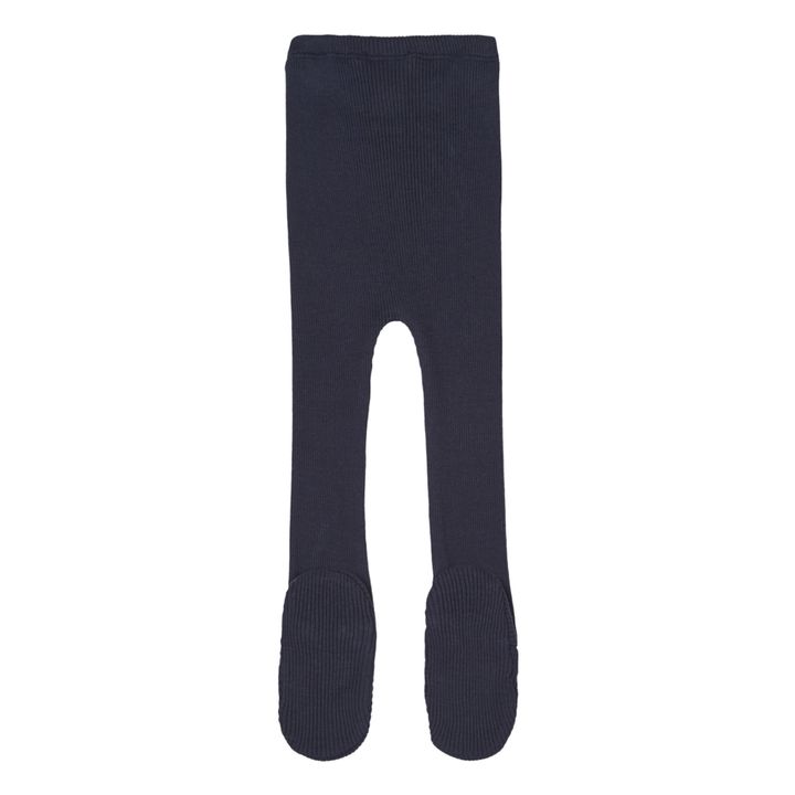 Legging à Pied Bamse Soie et Coton | Bleu marine- Image produit n°1