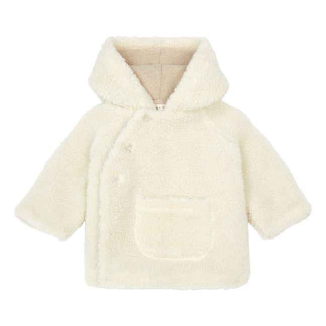 Faux Fur Baby Coat Crudo