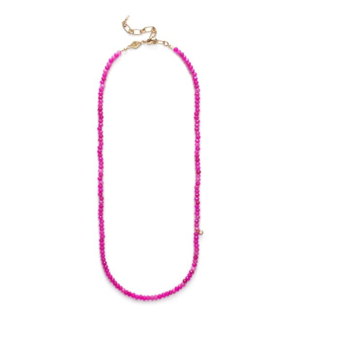 Pump Up The Jam Necklace | Fuchsia- Product image n°0