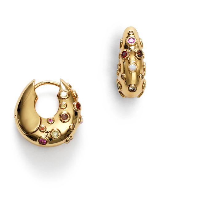 Crystal Bay Earrings Gold