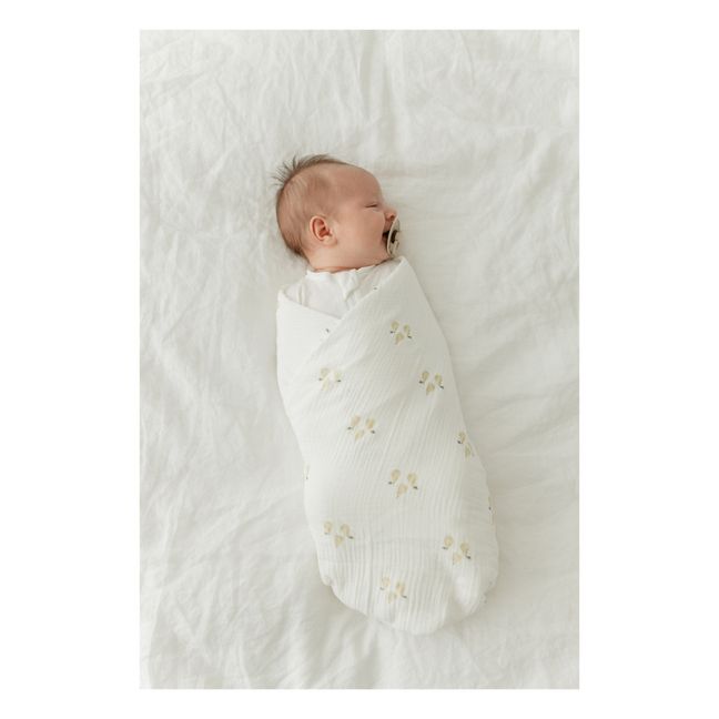 Manta para envolver al bebé de algodón orgánico 120x120 cm | Pear