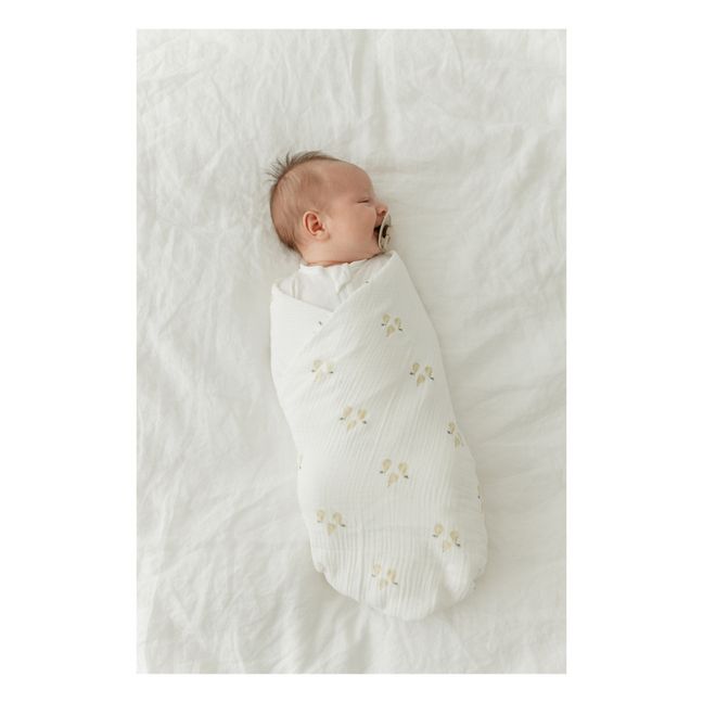 Lange d'emmailottage en coton bio 120x120 cm | Pear