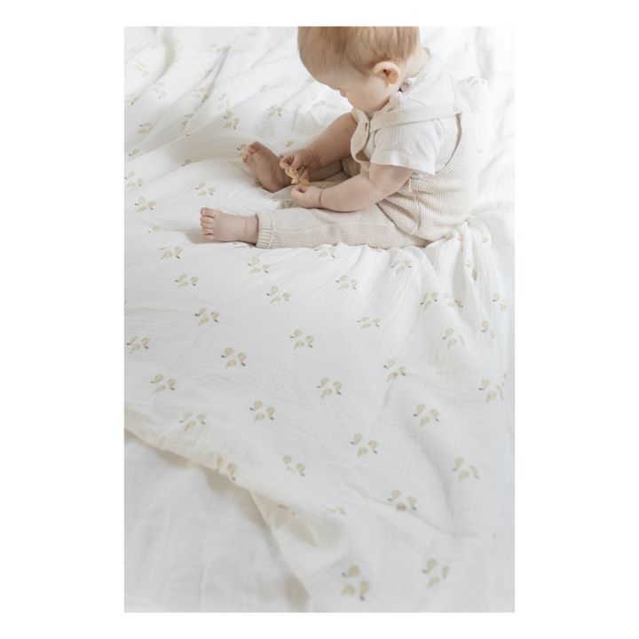 Organic Cotton Swaddling Cloth - 120 x 120 cm | Pear- Imagen del producto n°6