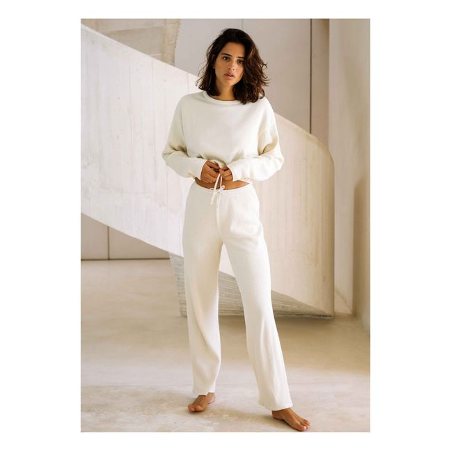 1987 Organic Cotton Trousers Crudo