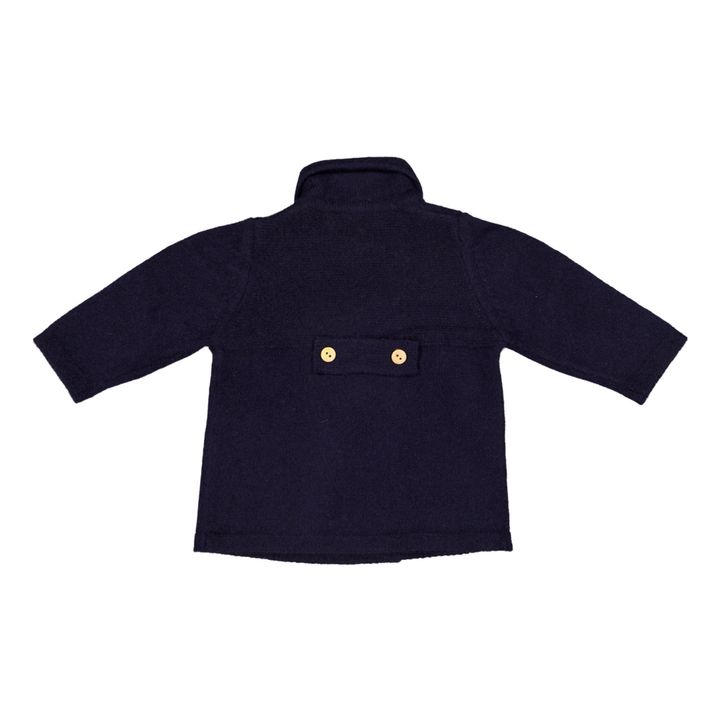 Violette Cashmere Coat | Navy blue- Product image n°1