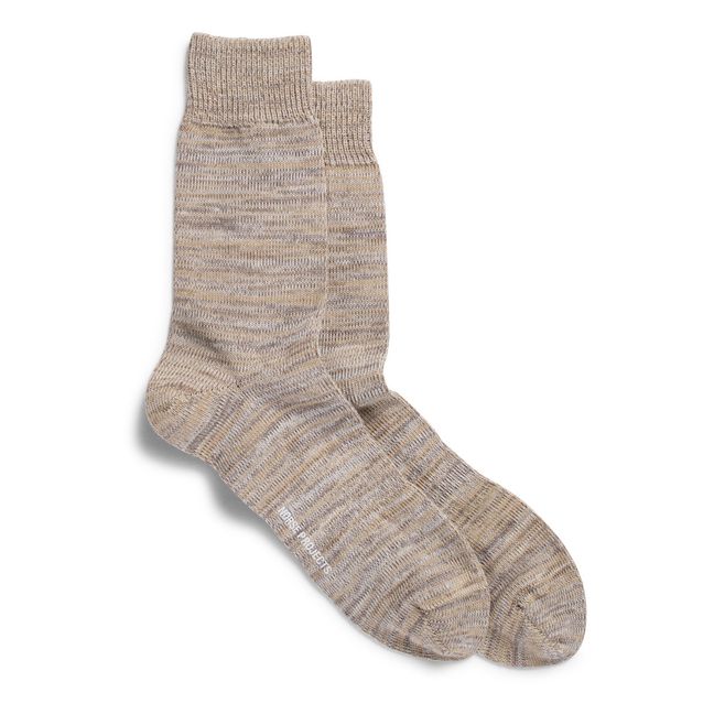 Bjarki Blend Socks | Beige color naturale