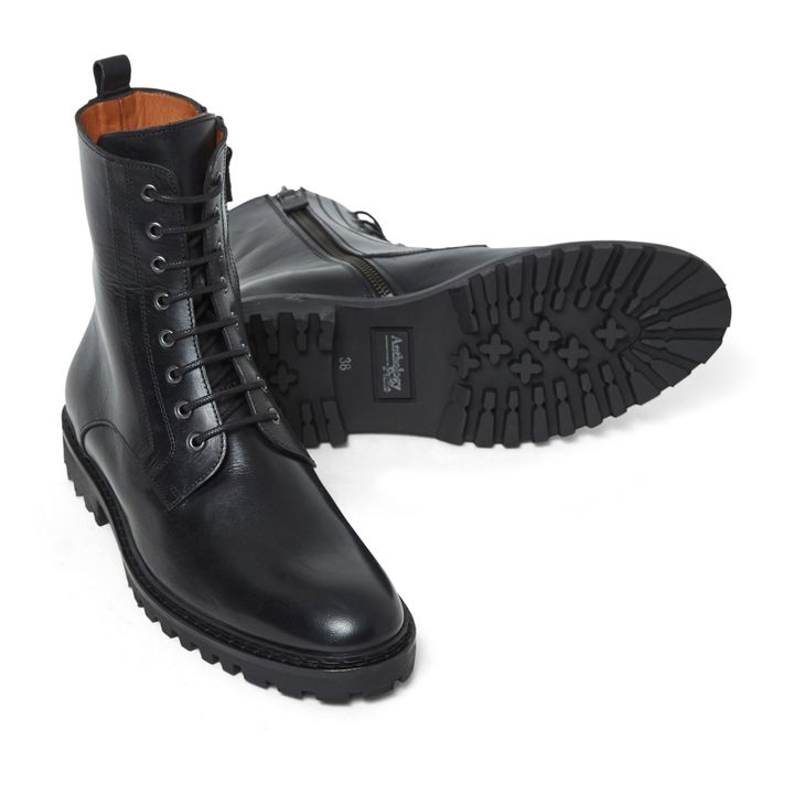 7497 Leather Boots | Black- Product image n°1