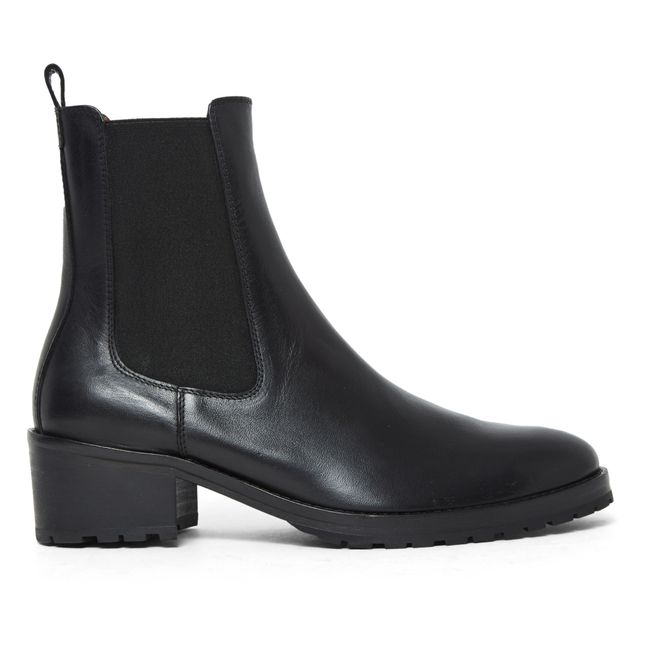 7456 Leather Boots Negro