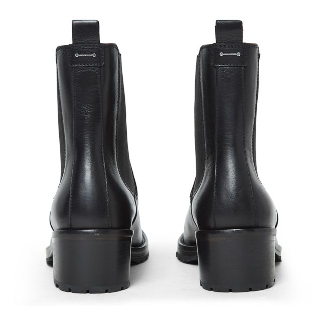 Botas de piel 7456 | Negro