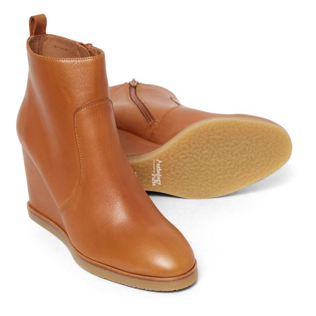 Zelie Wedge Boots | Karamel