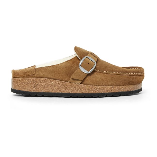 Buckley Suede Shearling Sandals - Adult Collection - Camel