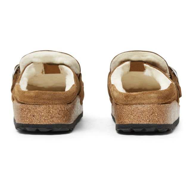 Sandales Buckley Suede Shearling - Collection Adulte Camel