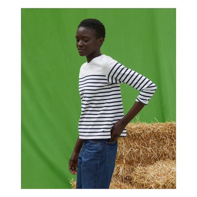 Cyana Striped Jersey T-shirt - Women’s Collection  | Blanco