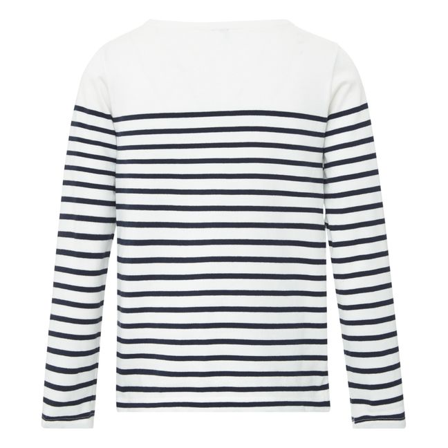 Cyana Striped Jersey T-shirt - Women’s Collection  | White