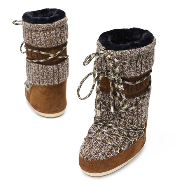 Icon Wool Moon Boots | Camel