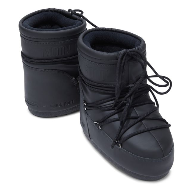 Low Rubber Icon Moon Boots | Negro