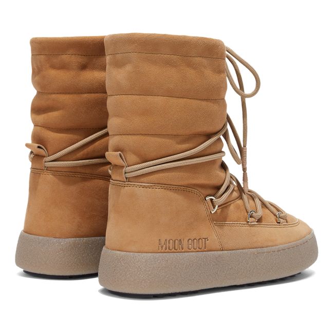 LTrack Suede Moon Boots | Camel