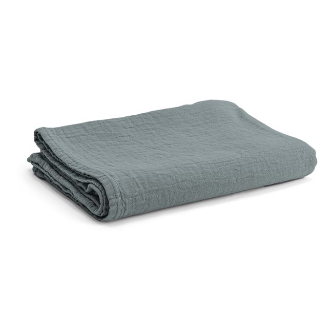 Set da bagno Punto in jacquard di cotone bio - Set di 2 | Verde foresta