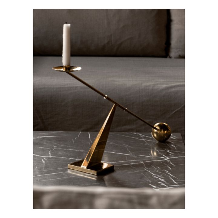 Interconnect Candleholder | Brass- Product image n°1