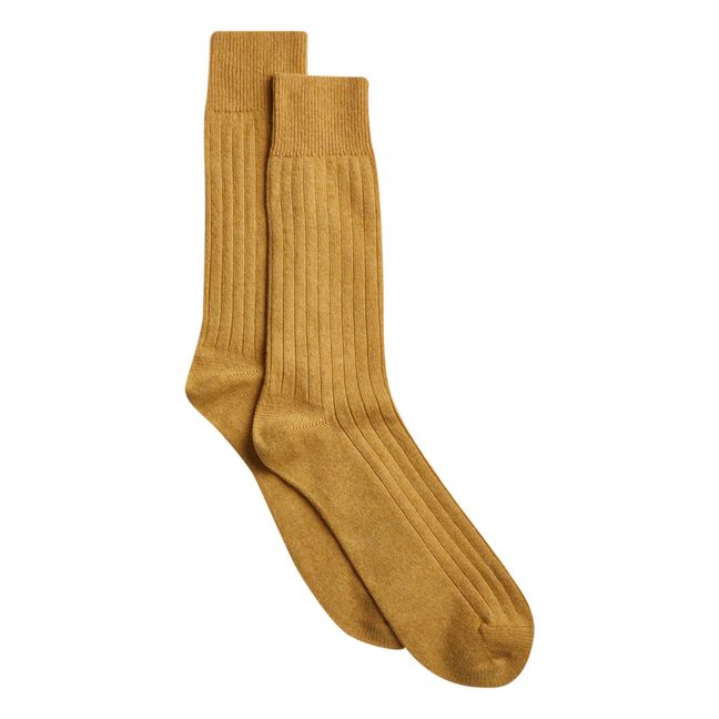 Chaussettes  Jaune moutarde