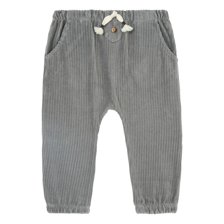 Corduroy Harem Pants | Grey- Product image n°0
