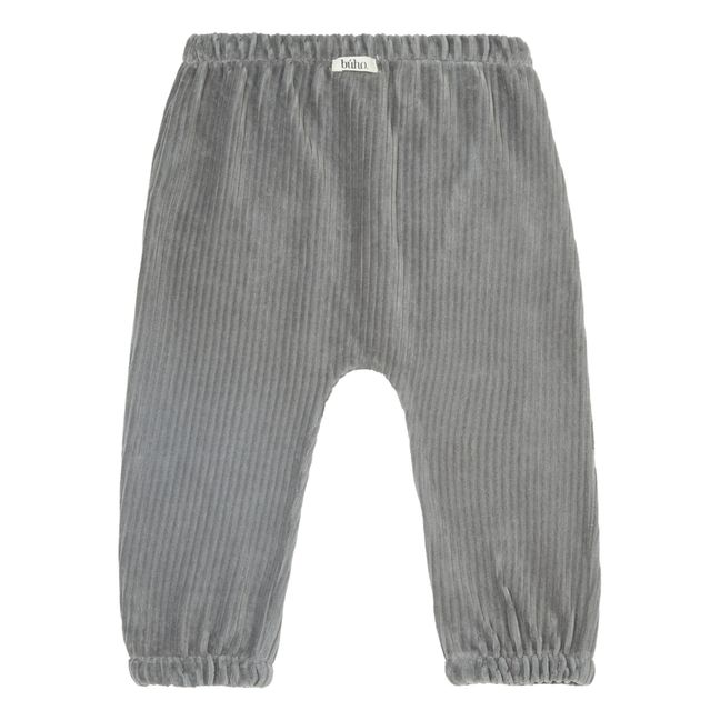 Corduroy Harem Pants | Grey