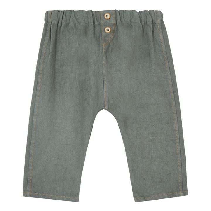Winter Linen Harem Pants | Grey- Product image n°0