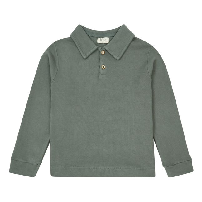Fall Organic Cotton Polo Shirt Grau