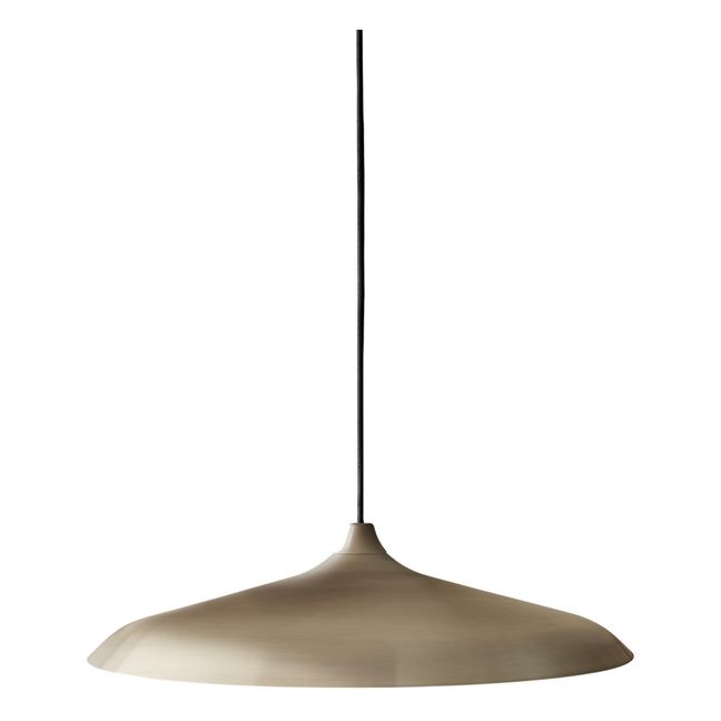 Circular Metal Pendant Lamp Bronze