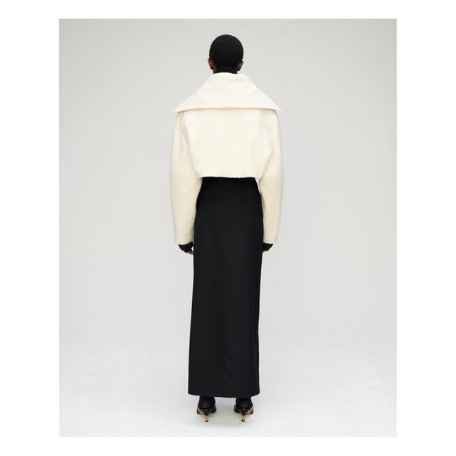 Dirkje Woollen Zip-Up Jacket | Crema