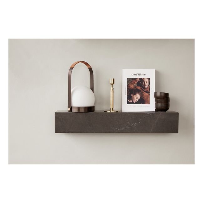 Etagère Plinth en marbre de breccia | Marron