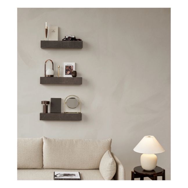 Plinth Breccia Marble Shelf | Brown