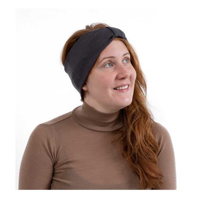 Valba Merino Wool Headband - Women's Collection  | Schwarz