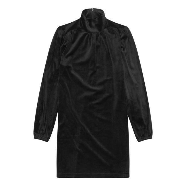 Robe Francine Velours | Noir