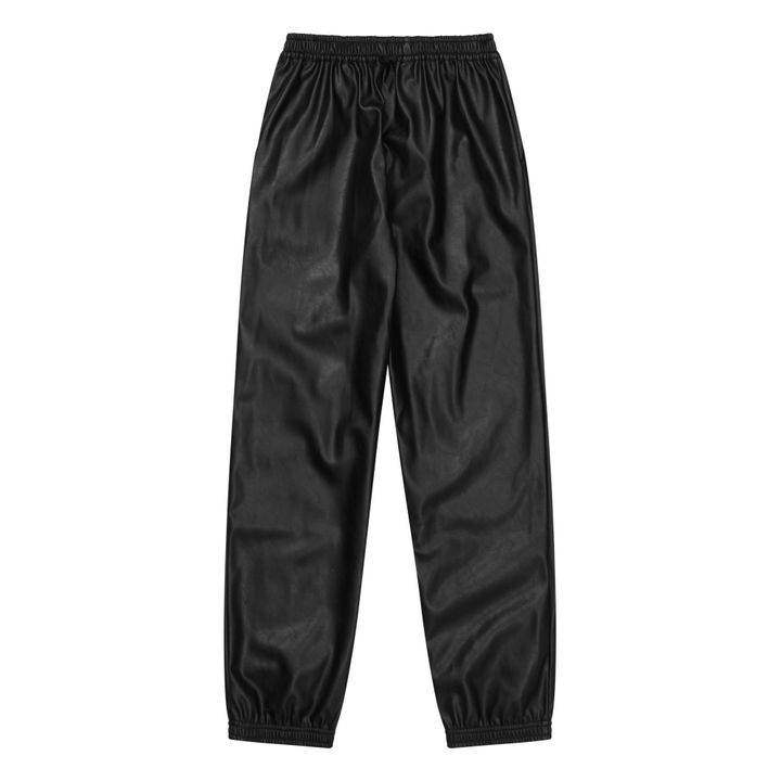 Marie Vegan Leather Trousers | Black- Product image n°5