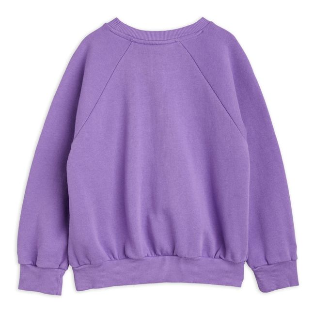 Organic Cotton Large Horse Print Sweatshirt Violett