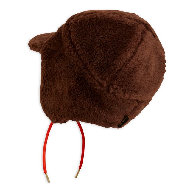 Recycled Polyester Faux-Fur Trapper Hat Braun