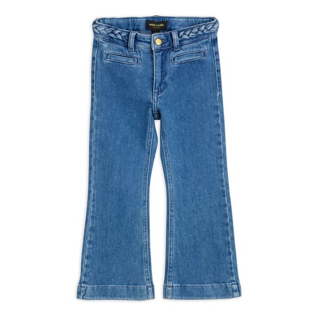 Organic Cotton Flared Jeans Blau
