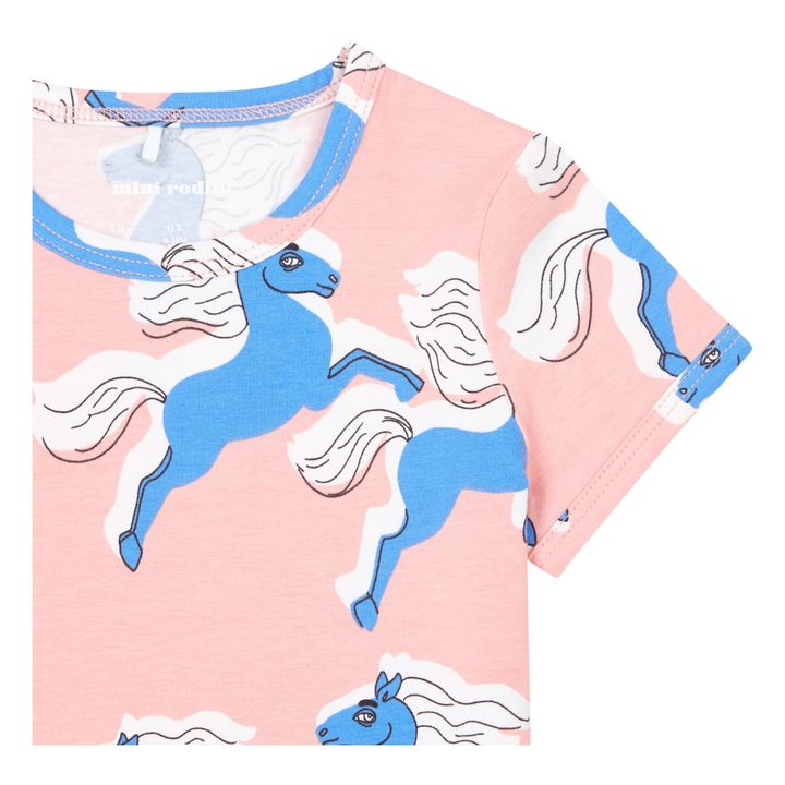 Organic Cotton Horse T-shirt | Rosa- Imagen del producto n°2